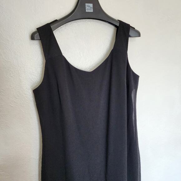 Vintage Patra Sleeveless Maxi Dress Black Size 16 - Picture 6 of 12
